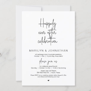 Glücklicherweise immer nach Hochzeitsfeier Einladung