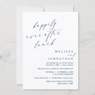 Glücklicherweise immer nach Hochzeitsfeier Einladung