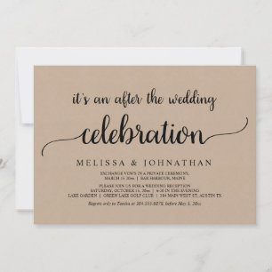 Glücklicherweise immer nach Hochzeitsfeier Einladung