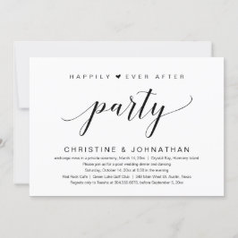 Glücklicherweise immer nach Hochzeitstag Elopement Einladung