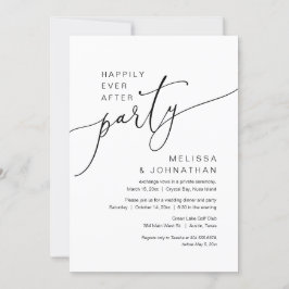 Glücklicherweise immer nach Hochzeitstag Elopement Einladung