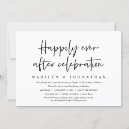 Glücklicherweise immer nach Lässigem Hochzeitsesse Einladung