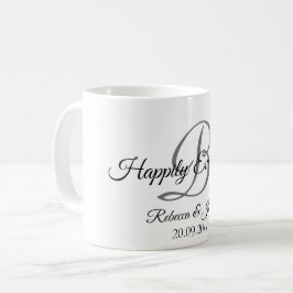 Glücklicherweise immer nach Monogramm Kaffee-Tasse Kaffeetasse