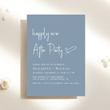 Glücklicherweise je nach der dusty Blue Wedding Em