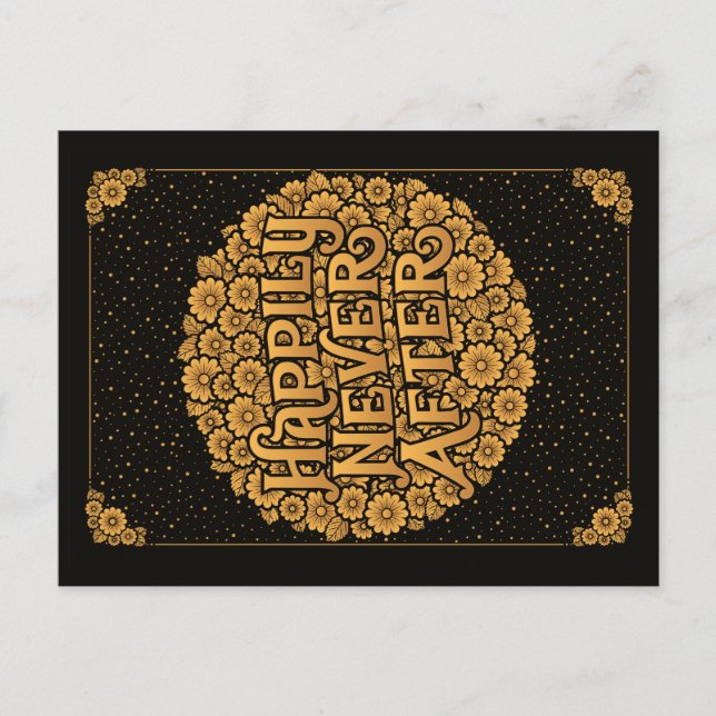 Glücklicherweise nie nach der Postkarte (Vorderseite)