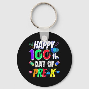 Glückliches 100. Schultagsgeschenk 100 Tage Vorsch Schlüsselanhänger