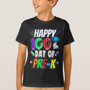 Glückliches 100. Schultagsgeschenk 100 Tage Vorsch T-Shirt