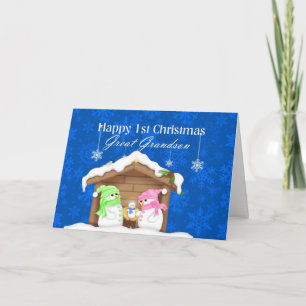 Glückliches 1. Weihnachten groß - Enkel