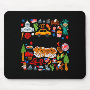 Glückliches 250 Amerika 1776 2026 Jahre Freiheit 2 Mousepad