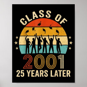 Glückliches 25. Klassentreffen der Abschlussklasse Poster