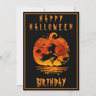 GLÜCKLICHES 40. GEBURTSTAG HALLOWEEN-PARTY FEIERUN EINLADUNG