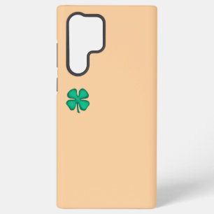 Glückliches 4-Blatt-Irland-Klee tan S22 Ultra-Hand Samsung Galaxy Hülle