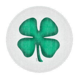 Glückliches 4-Blatt-Irland-Kleeblatt-Schneidbrett Schneidebrett