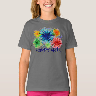 Glückliches 4. Shirt der Mädchen