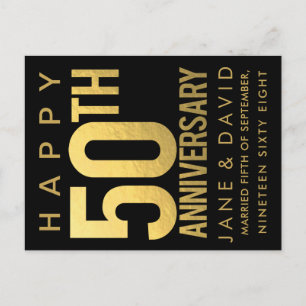 Glückliches 50. goldenes Hochzeitsjubiläum Persona Postkarte