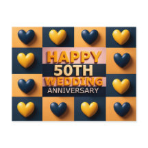Glückliches 50. Hochzeitstag Jubiläum