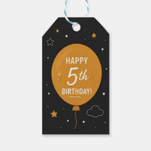 Glückliches 5. Geburtstags-Geschenk-Anhänger