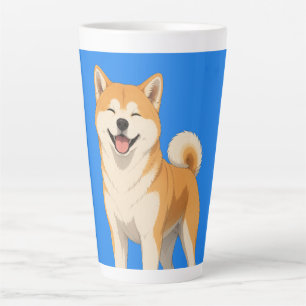 Glückliches Akita-Hund-Design Milchtasse