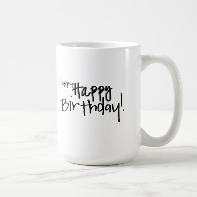 glückliches alles Gute zum Geburtstag! Tasse (Rechts)