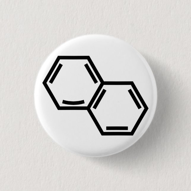 Glückliches Aren (Doppeltes, Schwarzes) Button (Vorderseite)