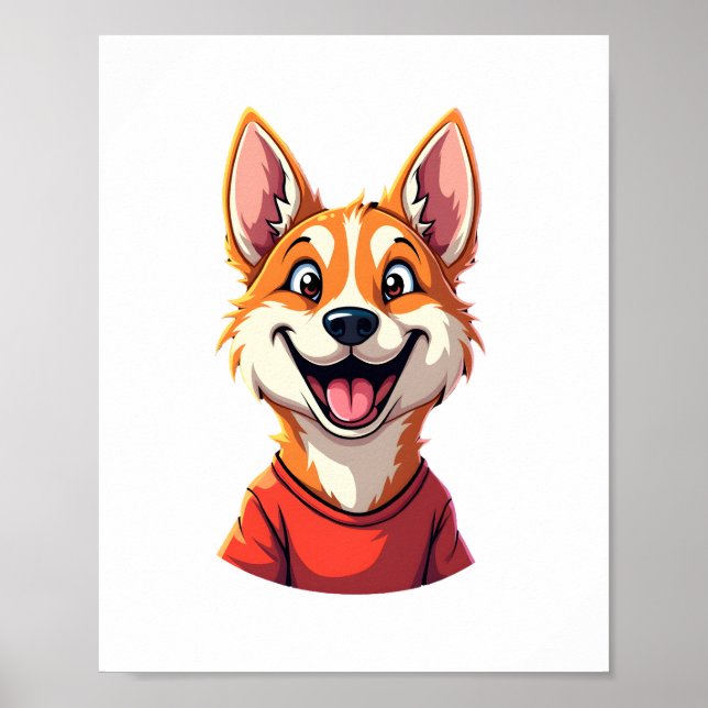 Glückliches australisches Cattle Dog Tank Top Poster (Vorne)