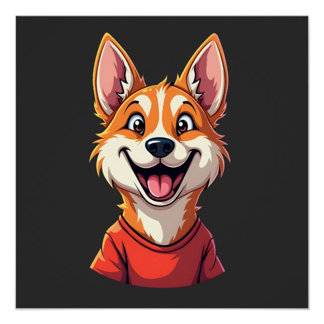 Glückliches Australisches Cattle Dog Tank Top Poster (Vorderseite)