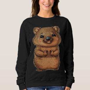 Glückliches australisches Quokka für Jungen und Mä Sweatshirt
