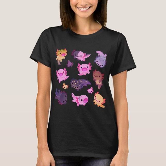 Glückliches Axolotl Oversized T-Shirt (Vorderseite)
