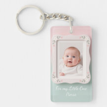 Glückliches Baby Floral Rosa Grüne Rahmen
