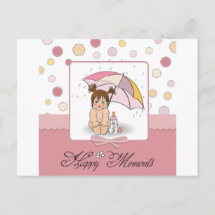 glückliches Baby Postkarte