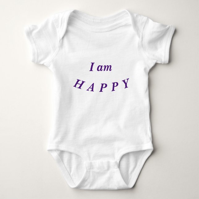 Glückliches Baby Strampler (Vorderseite)