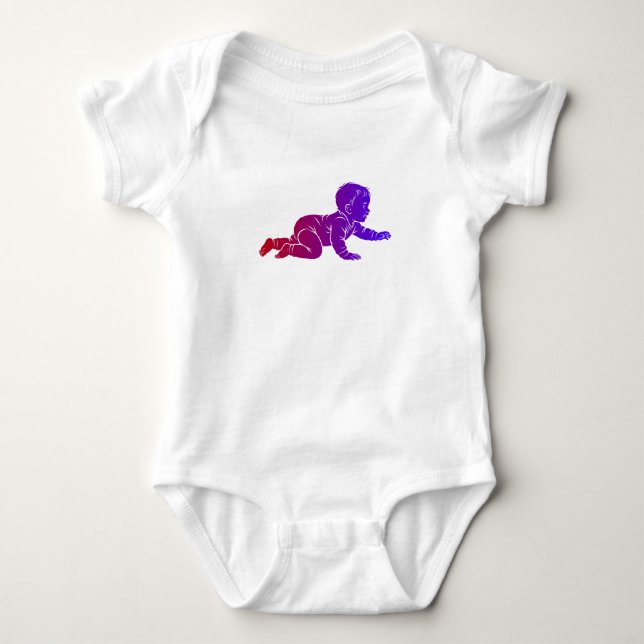 glückliches Baby Strampler (Vorderseite)