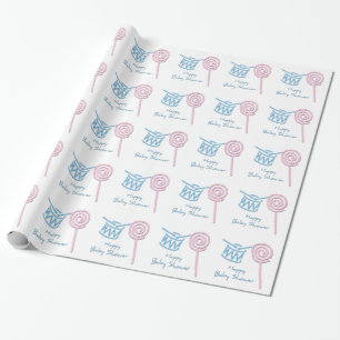 Glückliches Babyparty-Packpapier Geschenkpapier