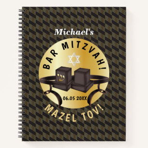 Glückliches Bar Mitzvah 20XX Gold Danke Notizbuch
