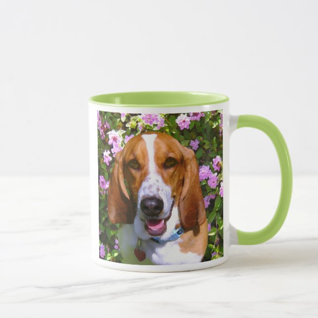 Glückliches Basset Hound Tasse (Rechts)