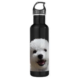 Glückliches Bichon Edelstahlflasche