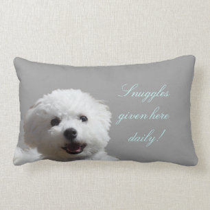 Glückliches Bichon Snugglelumbar-Kissen Lendenkissen