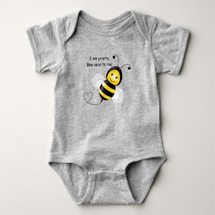 Glückliches Biene Babyshirt Baby Strampler