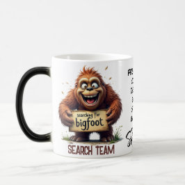 Glückliches Bigfoot Sasquatch-Suchteam Verwandlungstasse