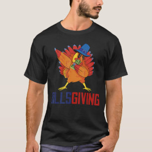 Glückliches BillsGiving Huhn Dabbing Truthahn 4 T-Shirt
