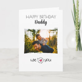 GLÜCKLICHES BIRTHDAY DADDY CARD CUSTOM FOTO & TEXT KARTE