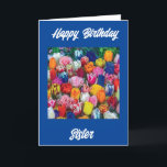 **GLÜCKLICHES BIRTHDAY SISTER** TULIPS GALORE CARD KARTE<br><div class="desc">VIELEN DANK,  DASS SIE VON EINER MEINER ACHT GESCHICHTEN GESCHAFFEN HABEN!!!!</div>