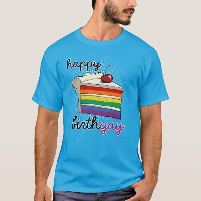 Glückliches Birthgay T-Shirt (Vorderseite)