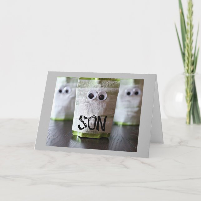 GLÜCKLICHES "BOO" HALLOWEG ZU UNSEREM ***SON*** KARTE (Vorderseite)