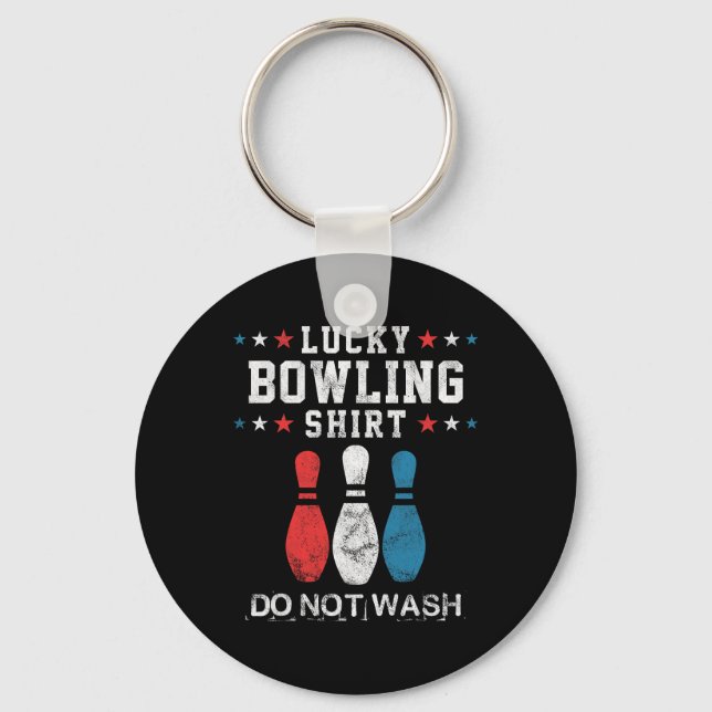 Glückliches Bowling-Geschenk für Männer Ehemann Va Schlüsselanhänger (Vorderseite)