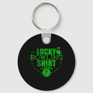 Glückliches Bowling-Shirt Nicht Waschen Lustige Qu Schlüsselanhänger
