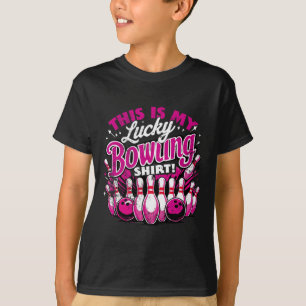 Glückliches Bowling Shirt nicht wecken lustige Zit
