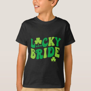 Glückliches Braut Bräutigam Paare Passende Hochzei T-Shirt