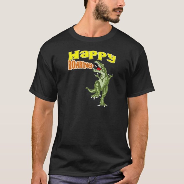 Glückliches Brüllen T-Shirt (Vorderseite)