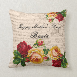 Glückliches Busia der Tag der Mutter Kissen